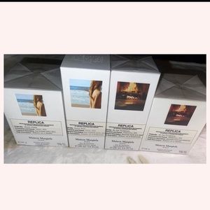 Maison Margiela Replica lot :By the Fire Place & Beach Walk Fragrances + Candles